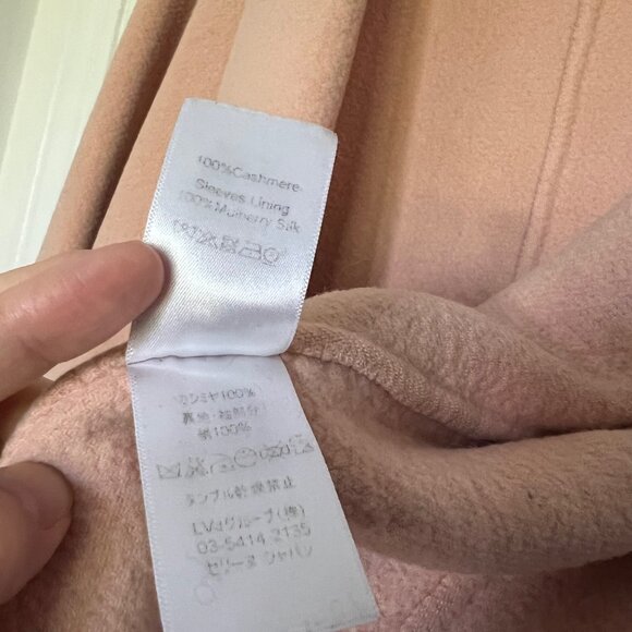 Celine Paris 100% Cashmere Blush Kim Kardashian Runway Coat, S/M - Picture 11 of 13